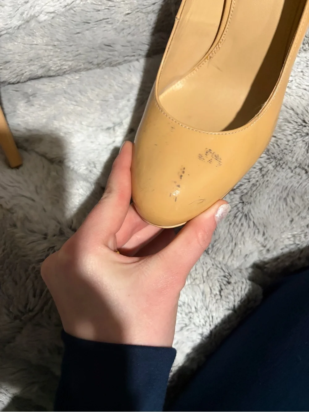 Michael Kors Beige Patent Leather Pumps